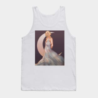 Aurora Aksnes Moon Digital Sticker Print Tank Top